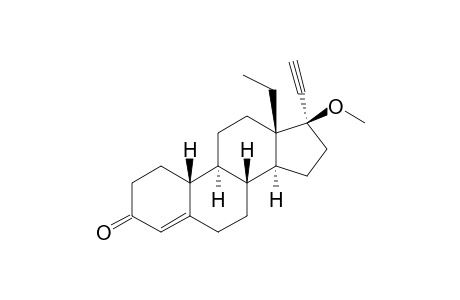 17.BETA.-METHOXY-18-METHYL-19-NOR-17.ALPHA.-PREGN-4-ENE-20-ETHINE-3-ONE