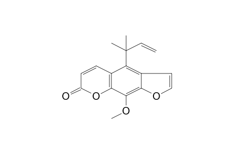 4-(1,1-Dimethyl-2-propenyl)-9-methoxy-7H-furo[3,2-g]chromen-7-one