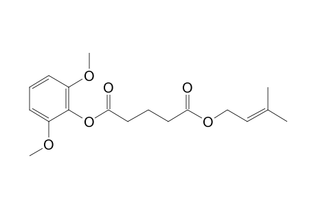 Glutaric acid, 3-methylbut-2-en-1-yl 2,6-dimethoxyphenyl ester