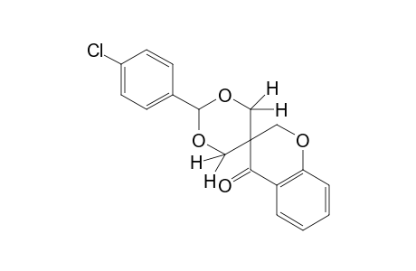 2'-(p-CHLOROPHENYL)SPIRO[2H-1-BENZOPYRAN-3(4H),5'-[1,3]DIOXAN]-4-ONE