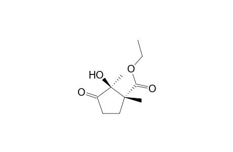 Ethyl (1R*,2R*)-2-Hydroxy-1,2-dimethyl-3-oxacyclopentanecarboxylate