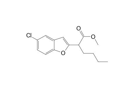 2-(5-Chlorobenzofuran-2-yl)hexanoic acid methyl ester