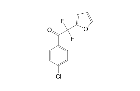 1-(4-CHLOROPHENYL)-2,2-DIFLUORO-2-(2-FURYL)-ETHAN-1-ONE