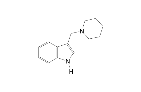 3-(Piperidinomethyl) indole