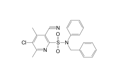 2-Pyridinesulfonamide, 5-chloro-3-cyano-4,6-dimethyl-N-phenyl-N-(phenylmethyl)-