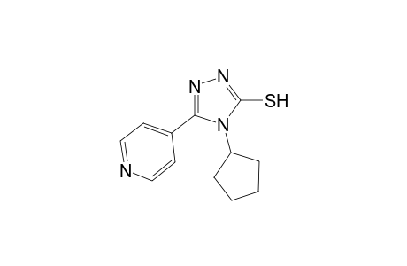 4-cyclopentyl-3-(4-pyridyl)-1H-1,2,4-triazole-5-thione