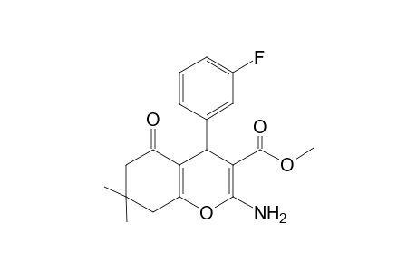 Methyl 2-amino-4-(3-fluorophenyl)-7,7-dimethyl-5-oxo-5,6,7,8-tetrahydro-4H-chromene-3-carboxylate