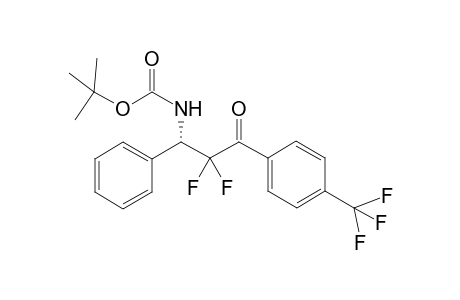 (S)-Tert-butyl N-(2,2-difluoro-3-(4-(trifluoromethyl)phenyl)-3-oxo-1-phenylpropyl)carbamate