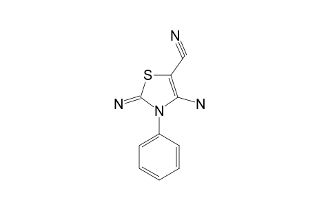 4-amino-2-imino-3-phenyl-4-thiazoline-5-carbonitrile