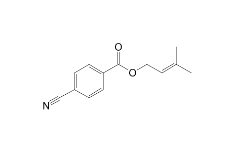 4-Cyanobenzoic acid, 3-methyl-2-enyl ester