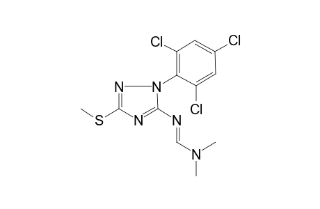 1,2,4-1H-Triazole, 1-(2,4,6-trichlorophenyl)-5-dimethylaminomethylenamino-3-methylthio-