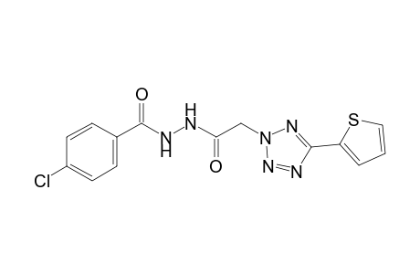 1-(p-chlorobenzoyl)-2-{[5-(2-thienyl)-2H-tetrazol-2-yl]acetyl]hydrazine