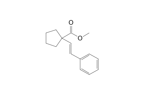 (E)-Methyl 1-(2-phenylvinyl)-1-cyclopentanecarboxylate