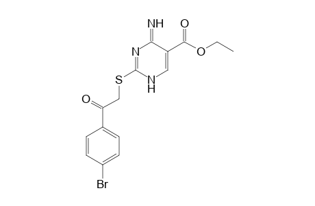 Ethyl 2-[(4'-bromophenacyl)thio]-4(1H)-imino-5-pyrimidinecarboxylate