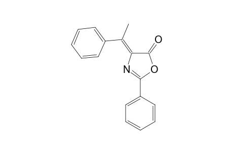 cis-4-(alpha-METHYLBENZYLIDENE)-2-PHENYL-2-OXAZOLIN-5-ONE