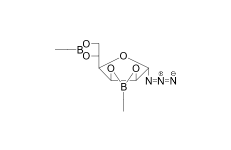 1-Acido-2,3:5,6-di-O-ethylboranediyl-.alpha.-D-mannofuranoside