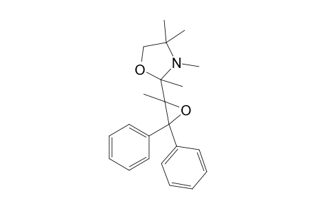 2,3,4,4-Tetramethyl-2-(2-methyl-3,3-diphenyl-2-oxiranyl)oxazolidine