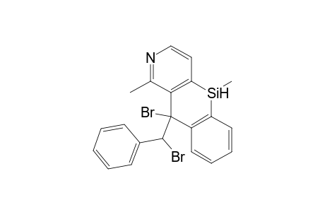 10,1-Dimethyl-9-bromo-9-(.alpha.-bromobenzyl)-9,10-dihydro-10-sila-2-azaanthracene