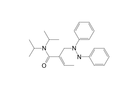 2-Butenamide, 2-[(1,2-diphenylhydrazino)methyl]-N,N-bis(1-methylethyl)-, (E)-