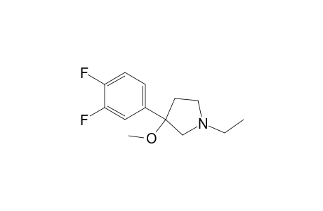 3-(3,4-difluorophenyl)-1-ethyl-3-methoxypyrrolidine