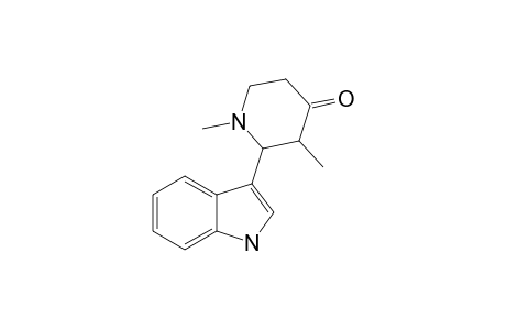 TRANS-2-(3-INDOLYL)-1,3-DIMETHYL-4-PIPERIDONE