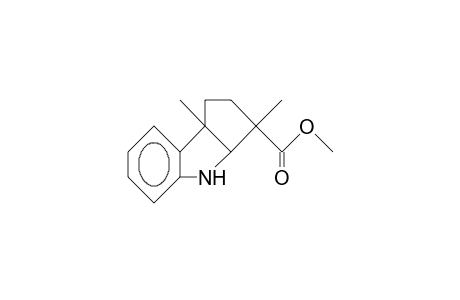 3,8b-Dimethyl-1,2,3,3a,4,8b-hexahydro-cyclopent(B)indole-3-carboxylic acid, methyl ester