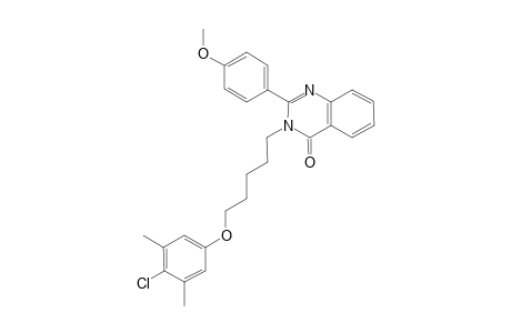 3-[5-(4-chloro-3,5-dimethylphenoxy)pentyl]-2-(4-methoxyphenyl)-4(3H)-quinazolinone