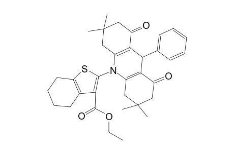 2-(1,8-diketo-3,3,6,6-tetramethyl-9-phenyl-4,5,7,9-tetrahydro-2H-acridin-10-yl)-4,5,6,7-tetrahydrobenzothiophene-3-carboxylic acid ethyl ester