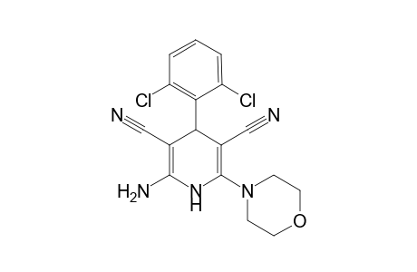 2-Amino-4-(2,6-dichlorophenyl)-6-morpholino-1,4-dihydropyridine-3,5-dicarbonitrile