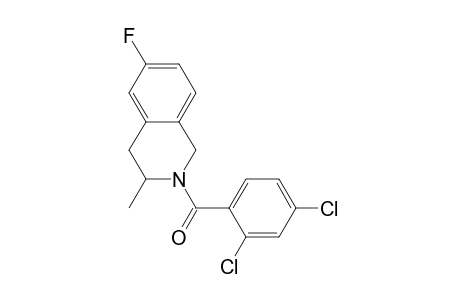 (2,4-Dichlorophenyl)(6-fluoro-3-methyl-3,4-dihydro-1H-isoquinolin-2-yl)methanone