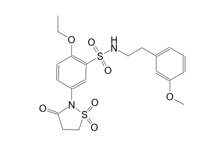 benzenesulfonamide, 5-(1,1-dioxido-3-oxo-2-isothiazolidinyl)-2-ethoxy-N-[2-(3-methoxyphenyl)ethyl]-