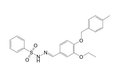 N'-((E)-{3-ethoxy-4-[(4-methylbenzyl)oxy]phenyl}methylidene)benzenesulfonohydrazide