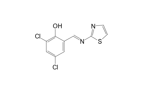 2,4-dichloro-6-(N-thiazol-2-ylformimidoyl)phenol