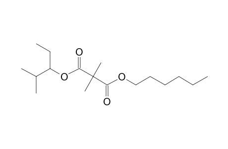 Dimethylmalonic acid, hexyl 2-methylpent-3-yl ester