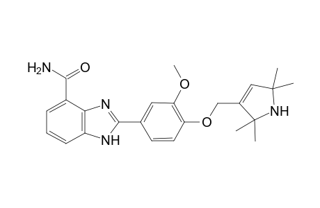 2-[4-(2,2,5,5-Tetramethyl-2,5-dihydro-1H-pyrrol-3-ylmethoxy)-3-methoxyphenyl]-1H-benzimidazol-4-carboxylic Acid Amide