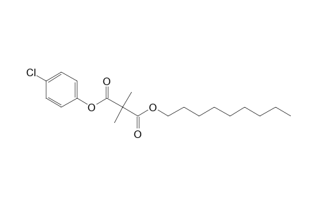 Dimethylmalonic acid, 4-chlorophenyl nonyl ester