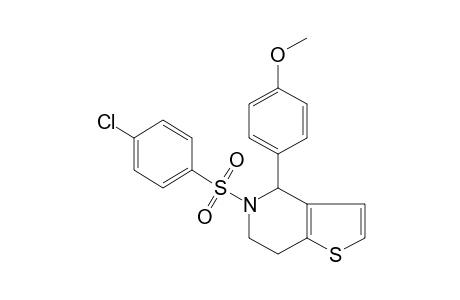 5-[(p-chlorophenyl)sulfonyl]-4-(p-methoxyphenyl)-4,5,6,7-tetrahydrothieno[3,2-c]pyridine