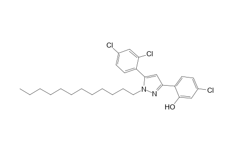 3-(4-CHLORO-2-HYDROXYPHENYL)-5-(2,4-DICHLOROPHENYL)-1-DODECYL-PYRAZOLE