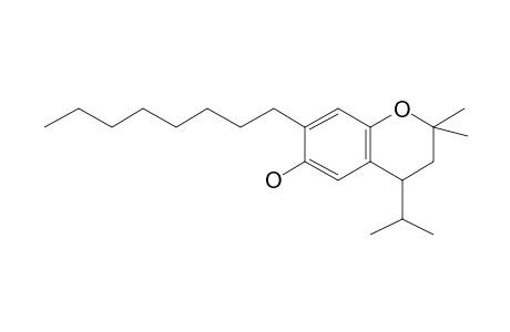 2H-1-benzopyran-6-ol, 3,4-dihydro-2,2-dimethyl-4-(1-methylethyl)-7-octyl-