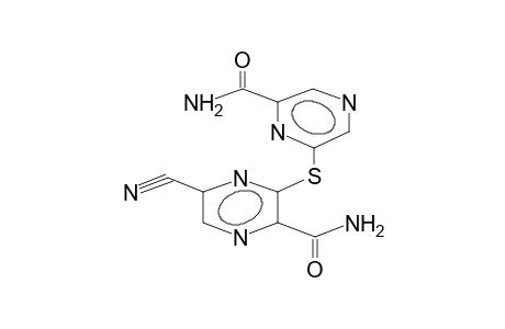 2-CARBAMOYL-3-(6-CARBAMOYL-2-PYRAZINYL)THIO-5-CYANOPYRAZINE