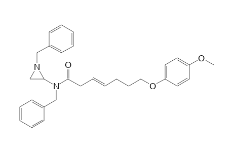 N-Benzyl-2-[N-benzyl-6-(p-methoxyphenyloxy)hex-3-en-1-amido]aziridine