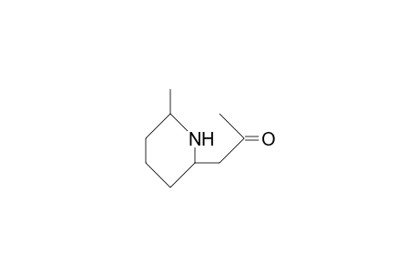 2-Propanone, 1-(6-methyl-2-piperidinyl)-, cis-