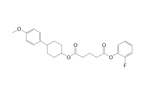 Glutaric acid, 2-fluorophenyl 4-(4-methoxyphenyl)cyclohexyl ester