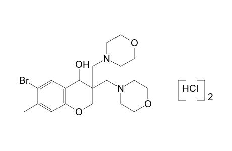 3,3-BIS(MORPHOLINOMETHYL)-6-BROMO-7-METHYL-4-CHROMANOL, DIHYDROCHLORIDE