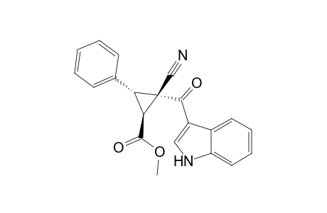 Trans-1,3-dihydro-2-cyano-2-(1H-indole-3-carbonyl)-3-phenylcyclopropanecarboxylic acid methyl ester