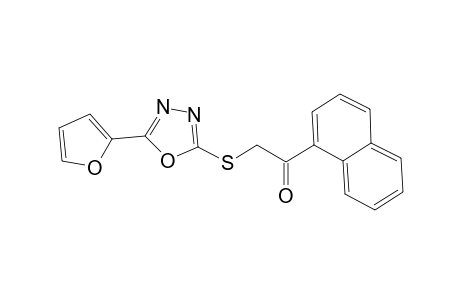 2-([5-(2-Furyl)-1,3,4-oxadiazol-2-yl]sulfanyl)-1-(1-naphthyl)ethanone