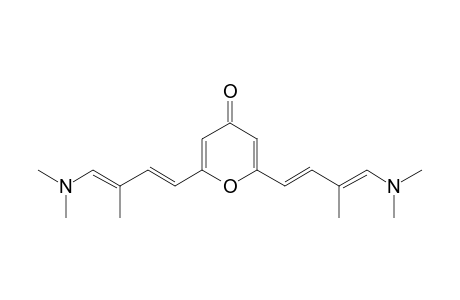 2,6-bis[4'-(Dimethylamino)-3'-methylbuta-1',3'-dienyl]-4H-pyran-4-one