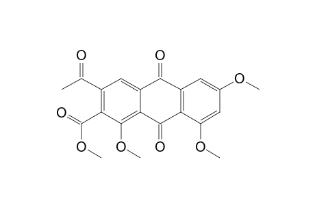METHYL-3-ACETYL-1,6,8-TRIMETHOXY-9,10-DIOXO-9,10-DIHYDROANTHRACENE-2-CARBOXYLATE
