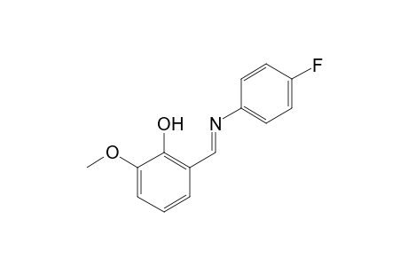 2-[(p-fluorophenyl)formimidoyl]-6-methoxyphenol