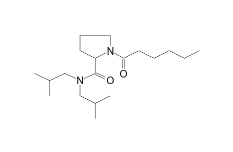 1-Hexanoyl-pyrrolidine-2-carboxylic acid, diisobutylamide